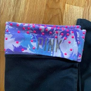 VS Pink Fold Waistband Bootcut Yoga Pant Trendy